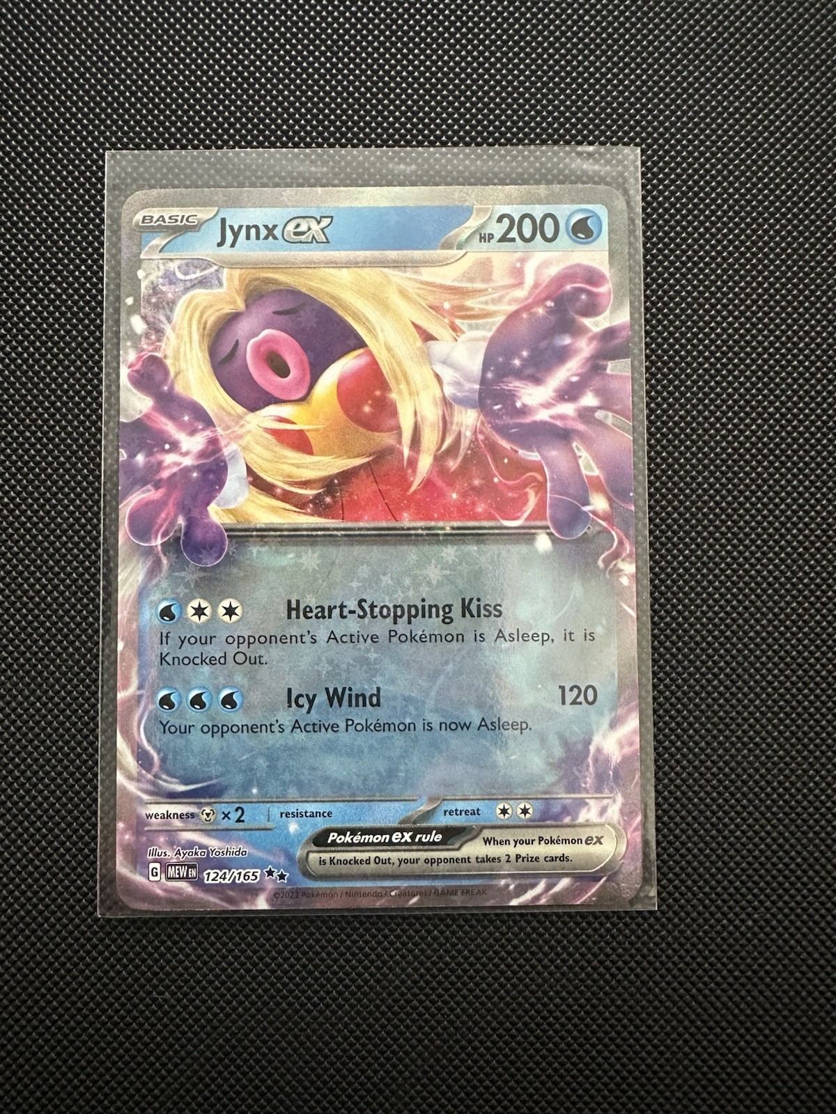Pokemon TCG Jynx ex 124/165 Sv: Scarlet & Violet 151 Double Rare Holo