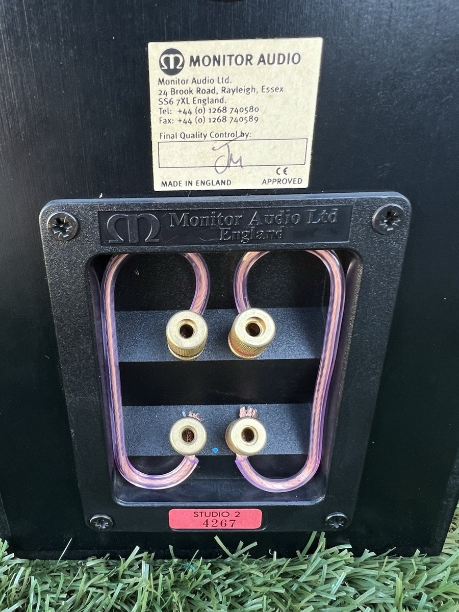 Monitor Audio Studio 2 Speakers, Tested & Working, MISSING GRILLS