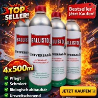 Ballistol UniversalöL PflegeöL KriechöL Rostschutz 4X500Ml Schmiermittel
