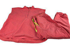 Figs Womens Scrubs Set Large Zamora Joggers Medium Rafaela Top Hot Coral Pink
