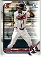 2022 Bowman #BP-121 Mahki Backstrom 1st Prospects Atlanta Braves Baseball