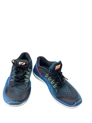 Nike Flex 2017 womans blue black run sneakers size 9.5 Black SKU 8783