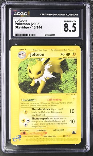Jolteon graded CGC 8.5 for sale on eBay