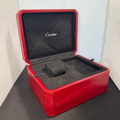 Cartier Red Watch Box Case COWA 0001 100%Authentic 【No Other Case