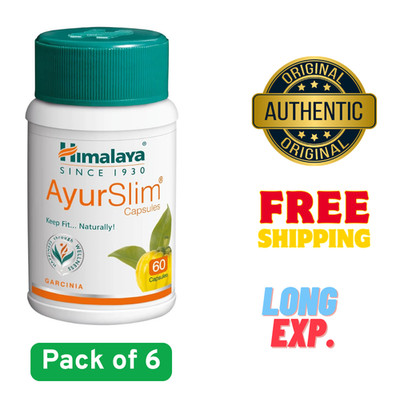 6X Himalaya AyurSlim 360 Capsules Herbal Weight Management Support Long Exp.