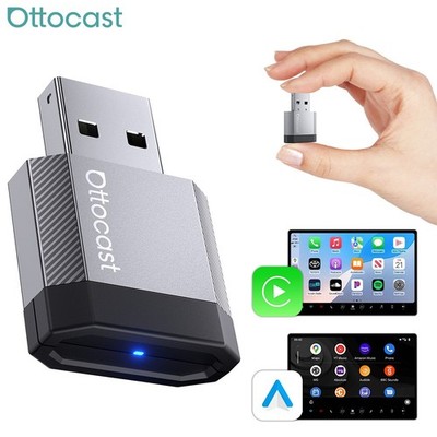 Ottocast Mini Cube Wireless Carplay Android Auto Adapter Wireless Dongle USB
