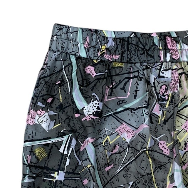 New Fendi Silk Printed Pants Size 46 Gray Multicolor Women's Luxury thumbnail 7