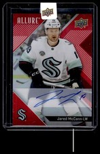 Jared McCann #75 2024-25 Upper Deck Allure Auto Red Rainbow Seattle Kraken Auto
