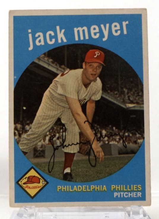 1959 Topps #269 - Jack Meyer - Philadelphia Phillies - Very Good