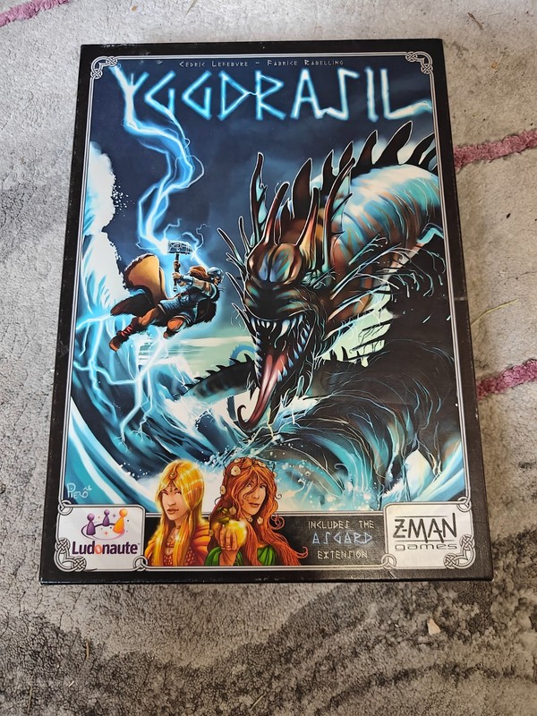 Yggdrasil Board Game w/ Asgard Expansion – Z-Man Games – Rare Out of Print