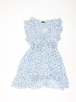 Mandi Damen mehrfarbig Blumenmuster A-Linie Kleid Größe 16