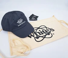 Whites Electronics Metal Detectors, Hat / Baseball Cap, Apron, and Patches Lot