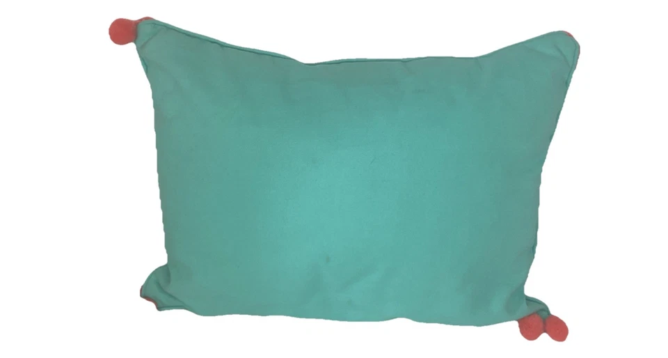 Decore Pellow “encuentra alegría en el viaje 18”x 12” con bola roja en las esquinas Foto 3 de 4