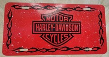 Harley Davidson License Plate Car Truck Custom Water Drip