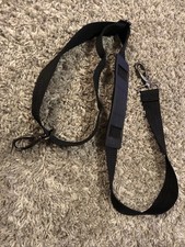 Adjustable Bag Strap   Black nylon, metal hardware,  about 32-42  Duffel Luggage