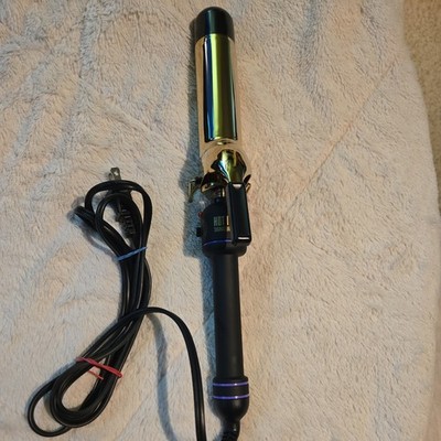  Hot Tools Professional 2'' Jumbo Curling Iron Model 1111 Gold 24K Working