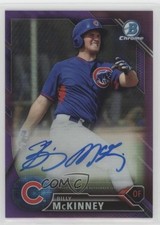 2016 Bowman Chrome Prospects Purple Refractor 14/250 Billy McKinney Auto xi6