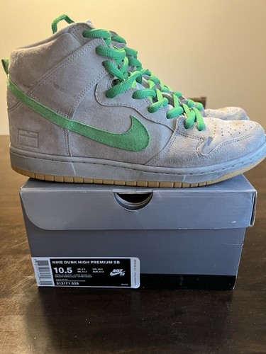 Men’s Nike Dunk High Premium SB Size 10.5 Silver Box - Picture 7 of 8
