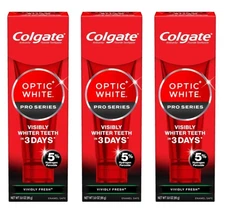 PAC OF 3 colgate optic white pro series Vividly Fresh 3.0 oz EACH EXP  06/2026