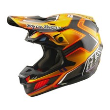 2026 TROY LEE DESIGNS TLD SE5 CARBONIO CASCO CREST ORO NUOVO MOTOCROSS MX OFF ROAD
