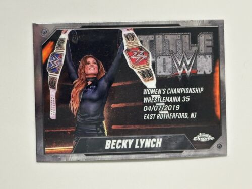 Becky Lynch 2025 Topps Chrome WWE Title Town #TT-BLY