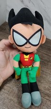   USED   ROBIN DC Comics TEEN TITANS GO Toy Factory PLUSH Doll 10"   TUSH TAGS  