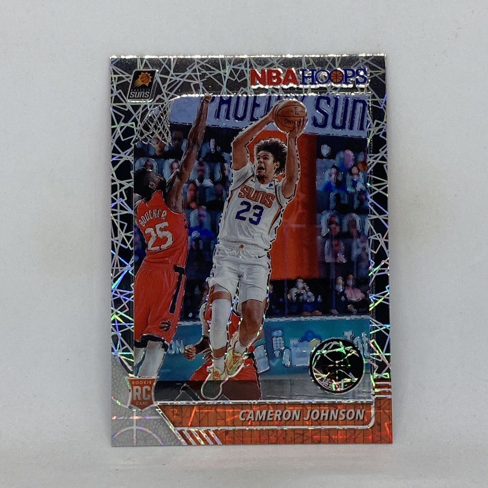 Cameron Johnson Rookie Silver Lazer Prizm 2019-20 Panini NBA Hoops Premium #208