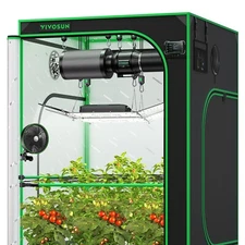 VIVOSUN 4x4ft Smart Grow Tent Kit Automatic Grow System AW200SEx2 AeroZesh T6