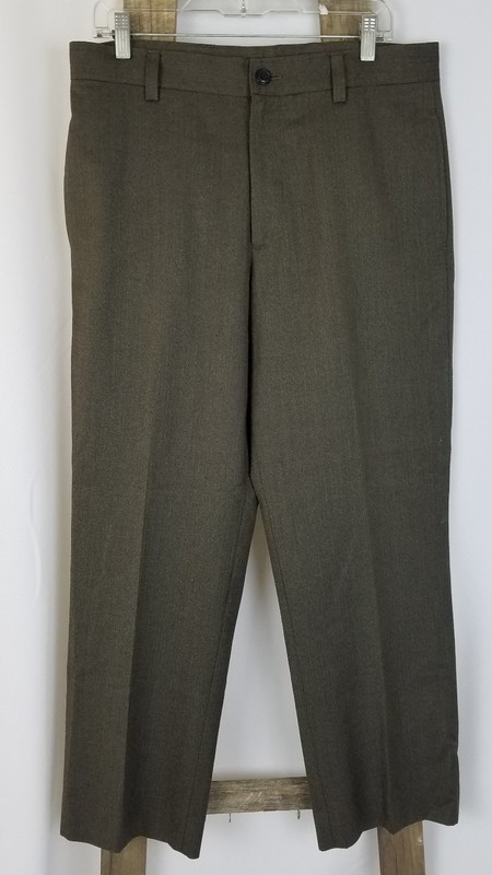 J Crew Mujer 33 32 Lana Vestido Pantalones Trabajo Marron Pantalon