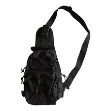Mens Tactical Sling Shoulder Bag Molle Backpack Chest Pack Outdoor Hiking Travel