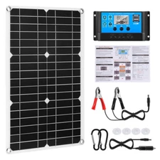 400W 12V Solar Panel Controller Kit Trickle Charger Battery Maintainer Car