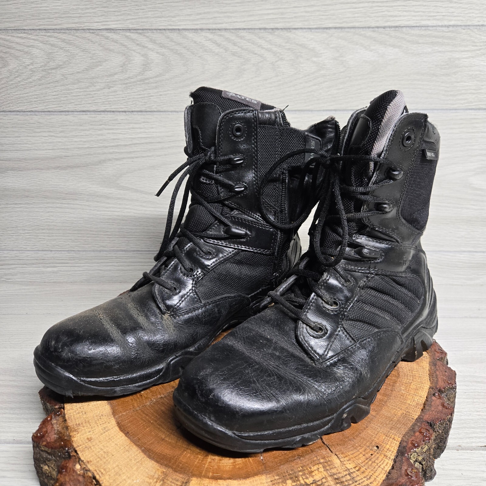 Bates  Side Zip Solid Black Tactical Boots Thinsu… - image 2