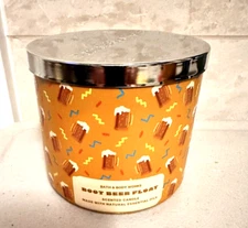 Bath & Body Works ROOT BEER FLOAT CANDLE 3 WICK SCENTED Large 14.5 oz NEW SEPT