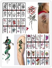 Man Sexy Body Tattoo Sticker Temporary Body Arm Stickers Removable Waterproof 