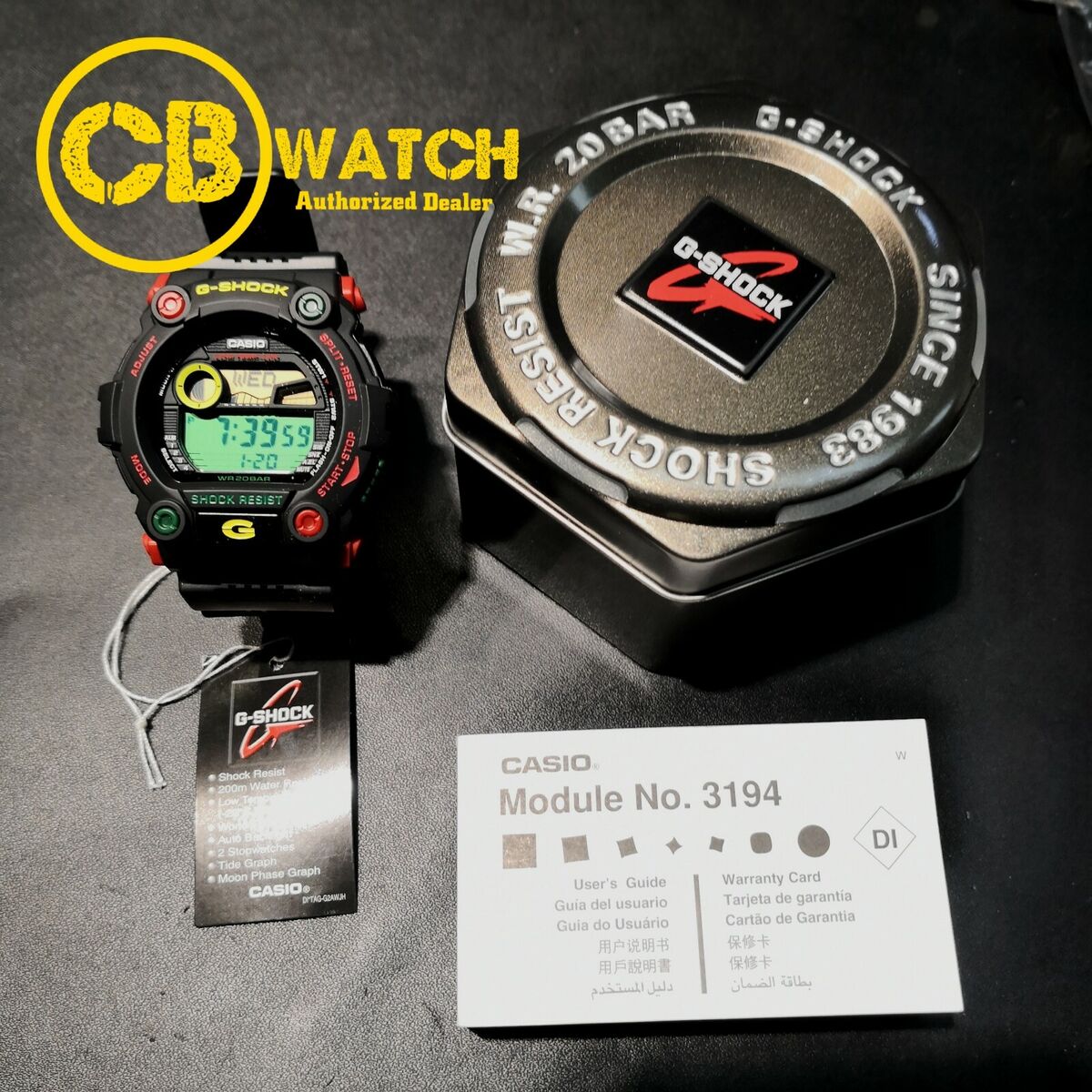Casio G-7900RF-1 G-Shock Moon Tide Graph Reggae Limited Casio G-7900RF-1 G-Shock Moon Tide Graph Reggae Limited