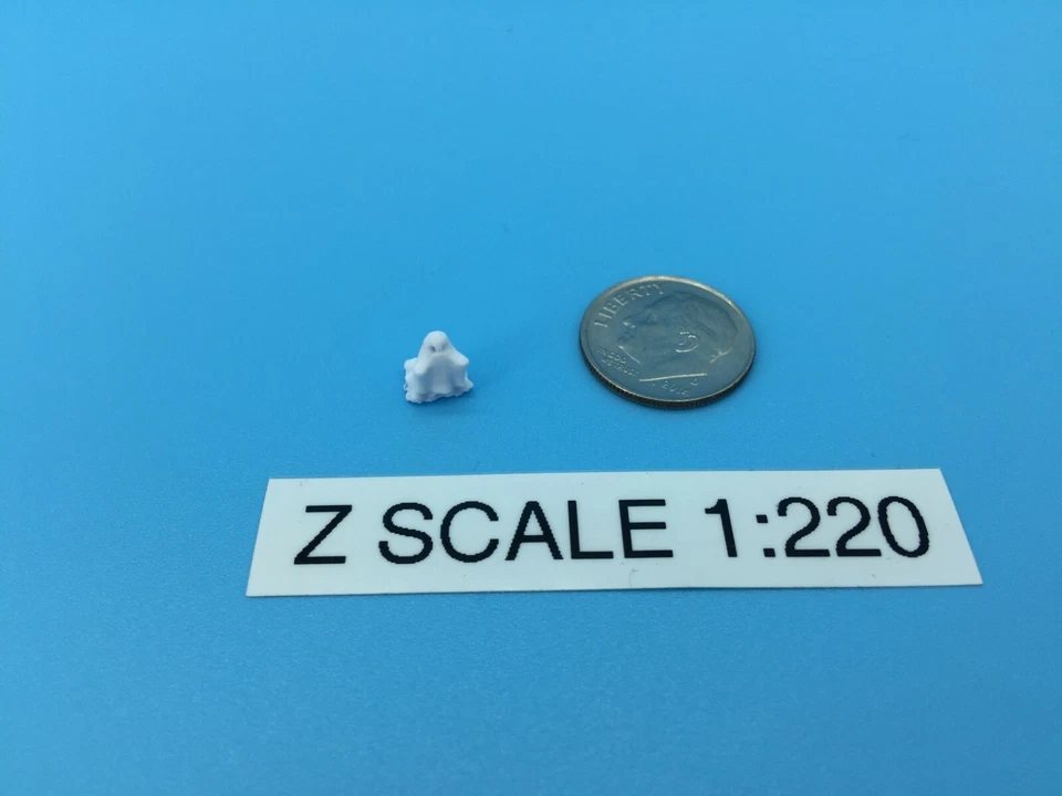 GHOST Figure - Z Scale 1:220 "The Ghost of Boxcar Willie" - Halloween NEW Design - Image 4 of 4