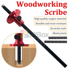 Wheel Marking Gauge Woodworking Marking Scriber Solid Metal Bar Wood Scribe Tool