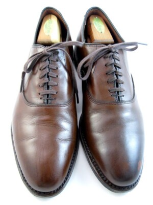 Allen Edmonds Carlyle Cap Toe Oxford Brown Leather Dress Shoes Mens 9.5 B narrow Allen Edmonds Carlyle Plain-toe Oxford Dress Shoe Chili  main image 3