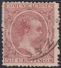 España Spain 224 1889/1901 Alfonso XIII Pelón Usado