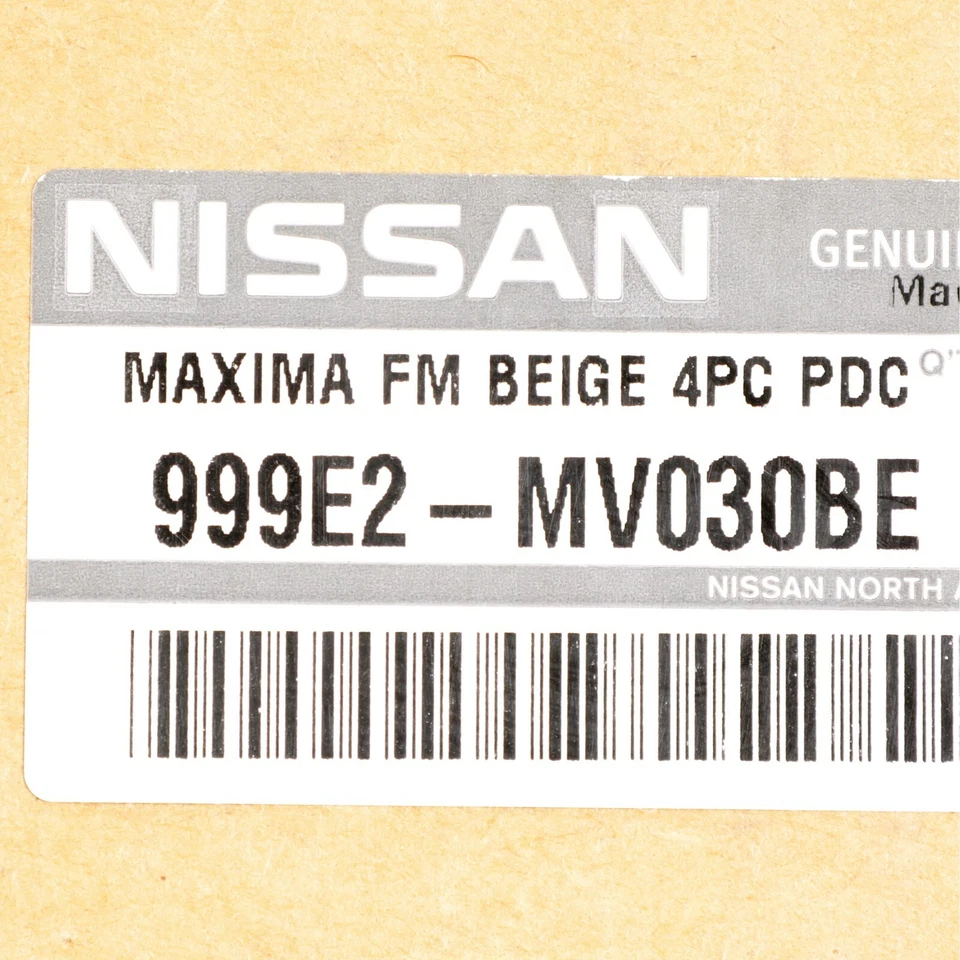 Nissan Máxima 2009-2014 beige juego de 4 alfombrillas alfombra OEM ajuste de fábrica NUEVO Foto 3 de 3
