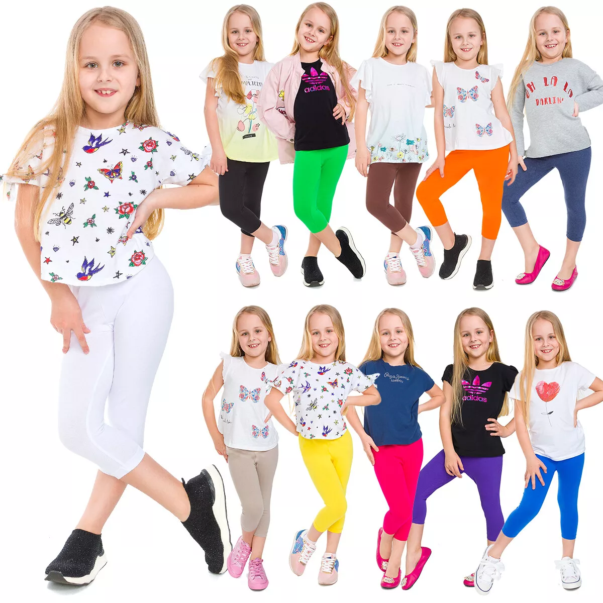 3/4 PANTS W/DESIGN FOR GIRLS 1-12 YRS OLD | Lazada PH