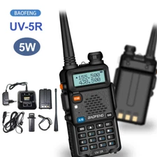 Baofeng Walkie Talkie UV-5R Dual Band VHF UHF 128CH Two Way Ham Radio Earphone