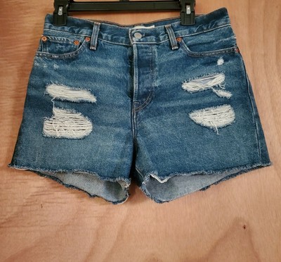 Levi's Premium Wedgie Distressed Cutoff 