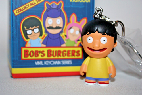 KIDROBOT BOB'S BURGER SCHLÜSSELANHÄNGER GENE BELCHER DESIGNER KUNSTSPIELZEUG