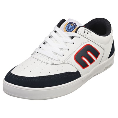 Etnies The Aurelien Michelin Mens White Navy Red Skate Sneakers