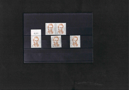 BRD Mi. Nr. 1405 - 2er Paar Postfrisch+1405 Ersttag Frankfurt+Berlin ...