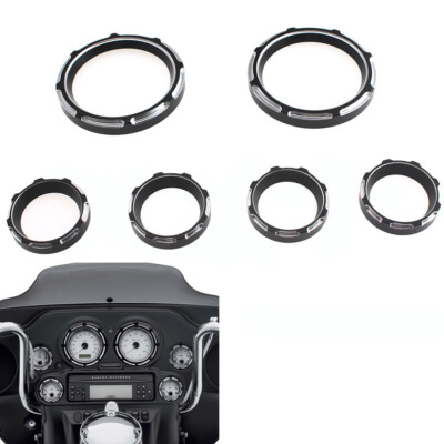 Instrument Board CNC Machined Anodized Gauge Bezel For Electra Street Glide