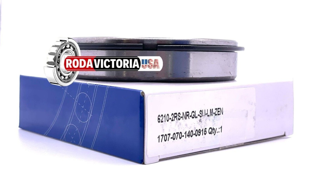 ZEN 6210 2RS NR 50x90x20 Ball Bearing with Snap ring Rubber Seals
