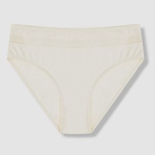  51 Else Womens Beige Nano Mesh Inset Briefs Panty Size L