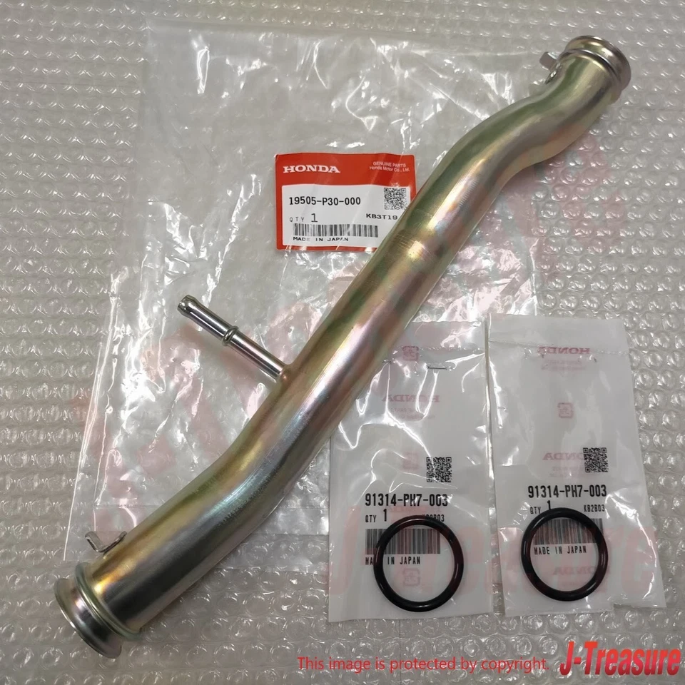 Juego de tubos y juntas de conexión de bomba de agua genuina HONDA CIVIC INTEGRA DEL SOL OEM Foto 4 de 4